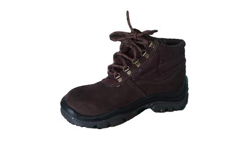 Imagem de Bota Botina De Segurança Fujiwara C/ Pico Pvc Marrom Tam 40