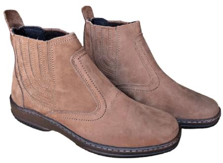 Imagem de Bota Botina Em Couro Botinha Cano Medio Curto Estilo Country Modelo Casual Social leve Confortavel