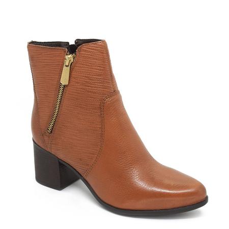 Bota Bottero Cano Curto 314706 Couro Caramelo Bota Feminina