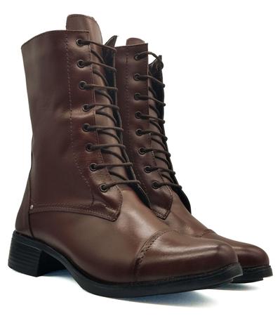 Bota cano alto coturno 2025