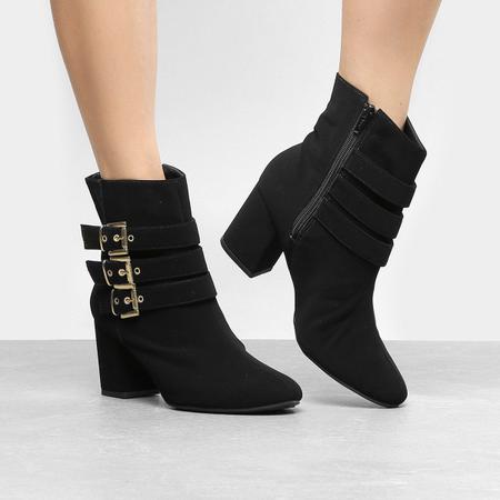 Bota nobuck cheap feminina salto