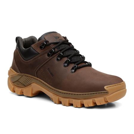 Coturno Masculino Bota Caterpillar PVC Cano Curto Preto Marrom Palmilha  Anatômica Gel