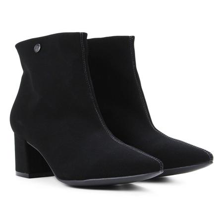 Bota Cano Curto Colcci Bico Fino Nobuck Feminina Bota Feminina