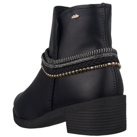 Bota cano hotsell curto com pedraria