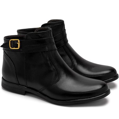 Bota cano store curto retro