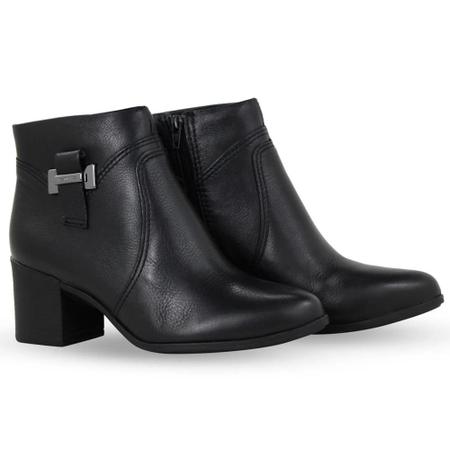 Bota cano curto salto baixo feminino bottero Imagem de Bota cano curto salto baixo feminino bottero