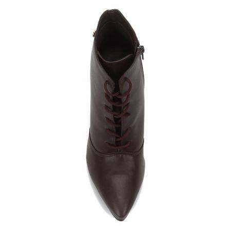 Bota bico cheap fino amarração