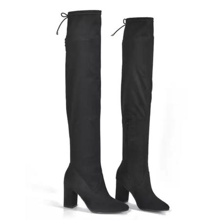 Bota via marte preta cano longo sales