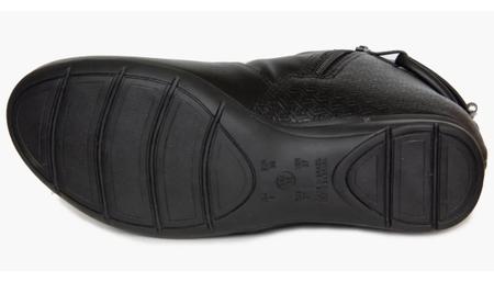 Bota Casual Feminina Cano Baixo Salto Embutido com Amarr l