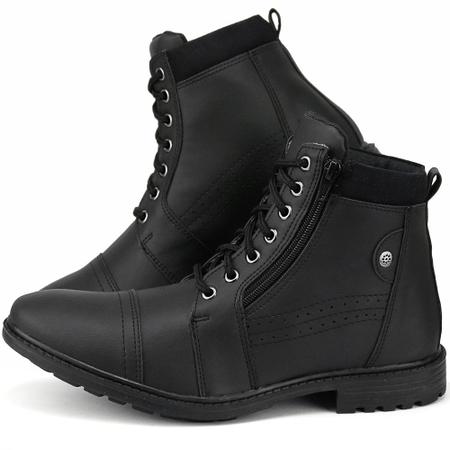 Imagem de Bota Casual Masculina Cano Baixo Com Zíper