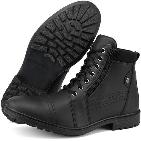 Imagem de Bota Casual Masculina Cano Baixo Com Zíper