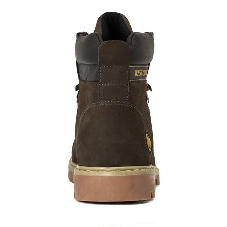 Imagem de Bota Casual Masculina West Coast WC 08 Couro Nobuck Confortável Cadarço Cano Médio 311001