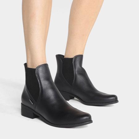 Bota couro sale bottero lisa preta