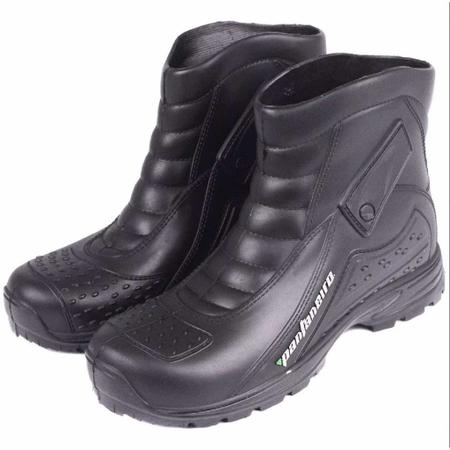 Imagem de Bota Chuva Coturno Chuva Impermeável Pantaneiro Motoqueiro Motoboy Delivery