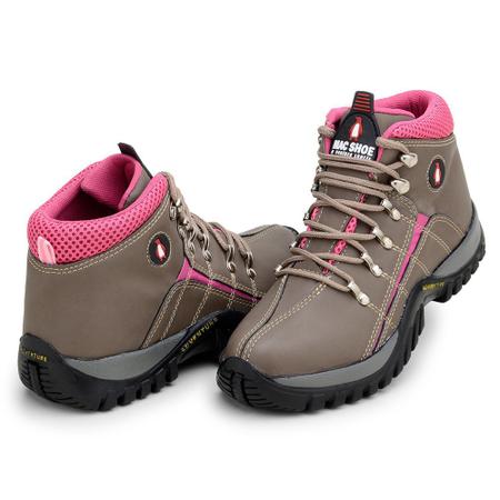 Imagem de Bota Coturno Adventure Feminina Feminino Confortável Resistente Para Trilha Escalada Viagens