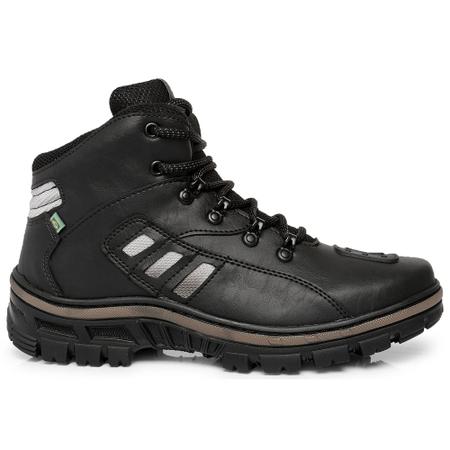 Imagem de Bota Coturno Adventure Masculino Motociclista Trilha Cadarço Sola Tratorada Leve Estilo Conforto