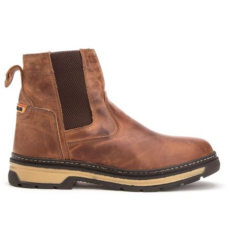 Bota Botina Masculina Caterpillar 100% Couro Legítimo Original