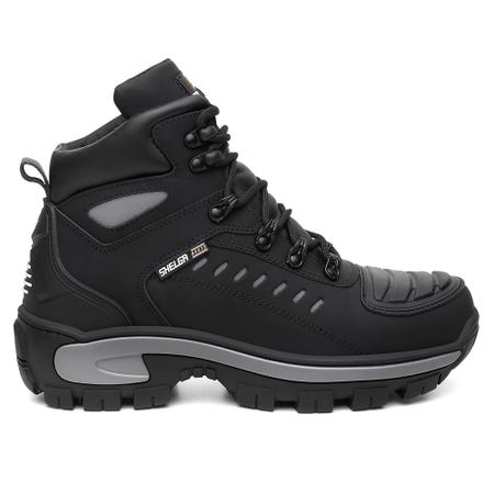 Imagem de Bota Coturno Botina Motoqueiro Masculino Em Couro Nobre Palmilha Em Gel Resistente Original Shelga