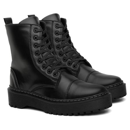 Bota coturno alta sales