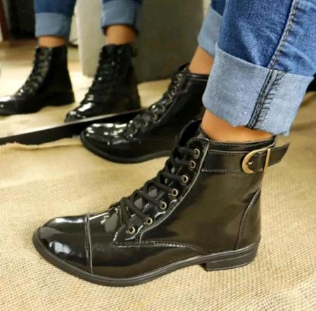 Bota coturno cheap cano medio