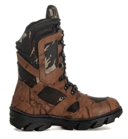 Bota coturno cano m dio para ca a e pesca cafe Valcore Outros