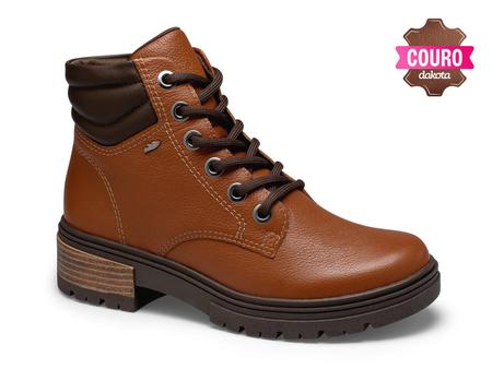Bota Coturno Dakota Couro Salto Tratorado Confort vel G9781