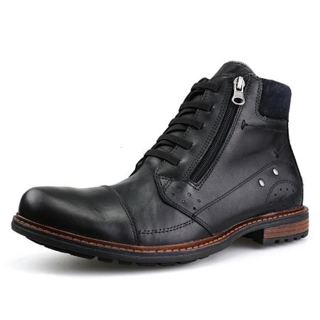 Bota Coturno Dhl JW Masculino Preto - Dhl Calçados Imagem de Bota Coturno Dhl JW Masculino Preto
