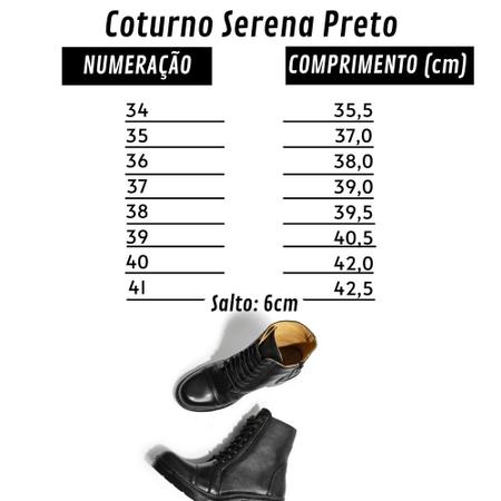 Imagem de Bota Coturno em Couro Casual Yoyo Store com Cadarço Salto Grosso e Costuras