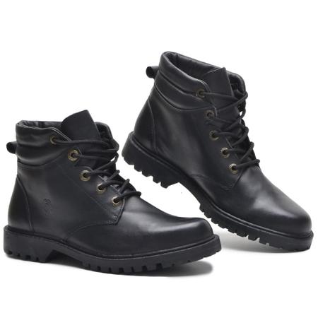 Bota Coturno Feminino Adventure Cla Cle - 024 - Preta Imagem de Bota Coturno Feminino Adventure Cla Cle - 024 - Preta