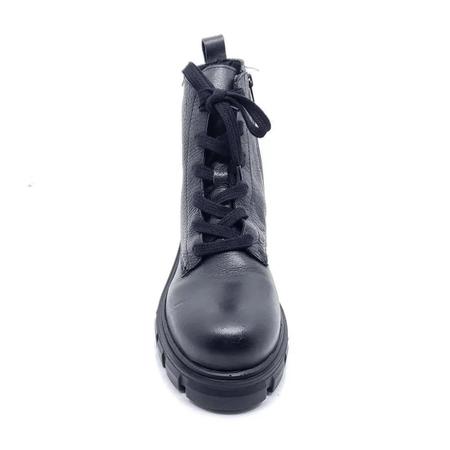 Imagem de Bota Coturno Feminino Bottero Couro Preto