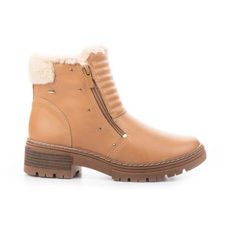 Coturno feminino com best sale pelinho