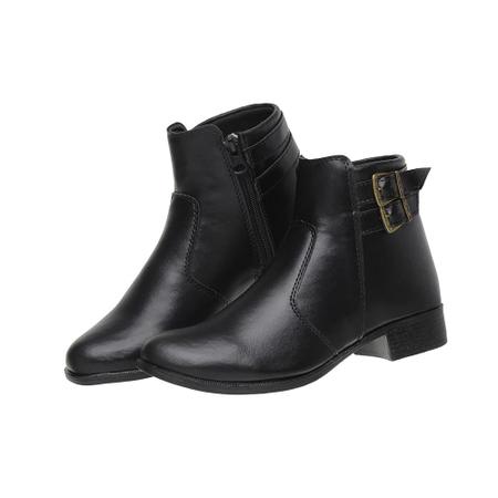 Bota cano curto com fivela sale piccadilly