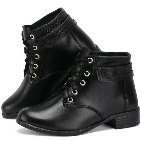 Imagem de Bota Coturno Feminino Casual Botinha Inverno Barato