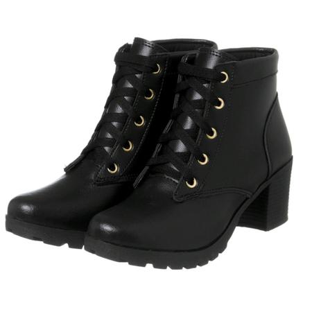 Bota Coturno Feminino Coturno de Salto Bota Tratorada Feminina