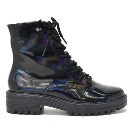 Bota via marte verniz cheap preta