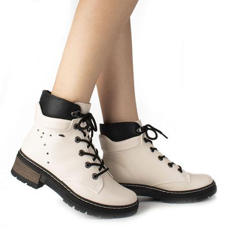 Bota coturno tratorada salto deals baixo