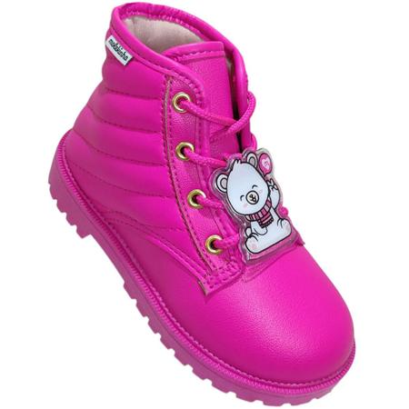 Imagem de Bota Coturno Infantil Menina Casual Tratorado com Pingente Molekinha 2126.522