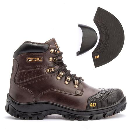 Coturno Bota Masculina Caterpillar Confortável AM004 Marrom