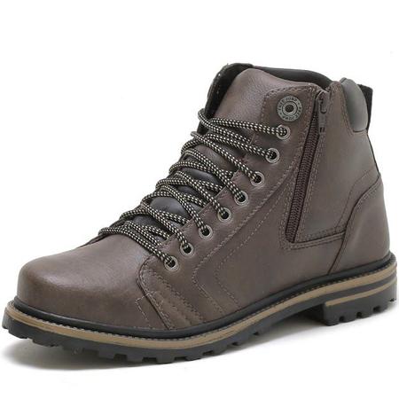 Imagem de Bota Coturno Masculina Charmosa Café Free Jump