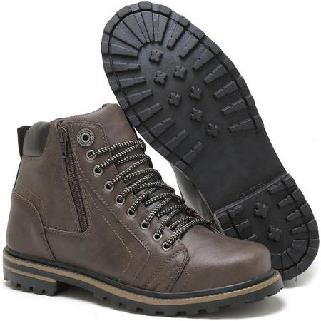 Imagem de Bota Coturno Masculina Charmosa Café Free Jump