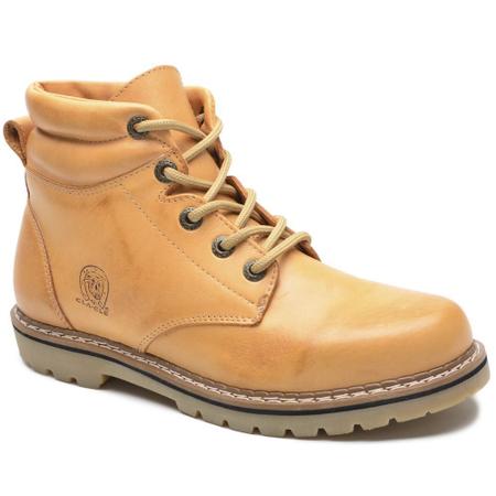 Imagem de Bota Coturno Masculino Adventure em Couro Bege Cla-Cle