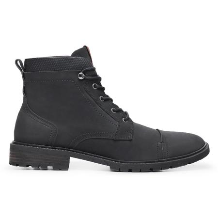 Imagem de Bota Coturno Masculino Cano Curto Couro Com Cadarço Casual Garage Lecas