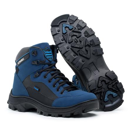 Bota Caterpillar de Couro Coturno Masculino Ref. 2190 Cor Black