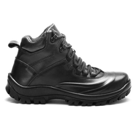 Imagem de Bota Coturno Masculino em Couro Adventure Militar Segurança