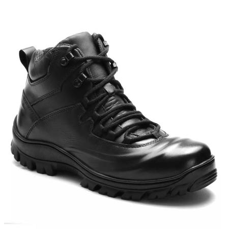 Imagem de Bota Coturno Masculino em Couro Adventure Militar Segurança