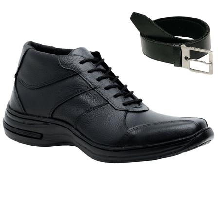 Imagem de Bota Coturno Masculino Leve Conforto Dia a Dia + Cinto Casual Gmm Shoes