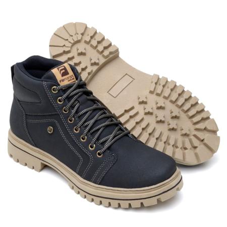 Bota Coturno Masculino Moda Casual Cano Curto Sola Tratorada Leve