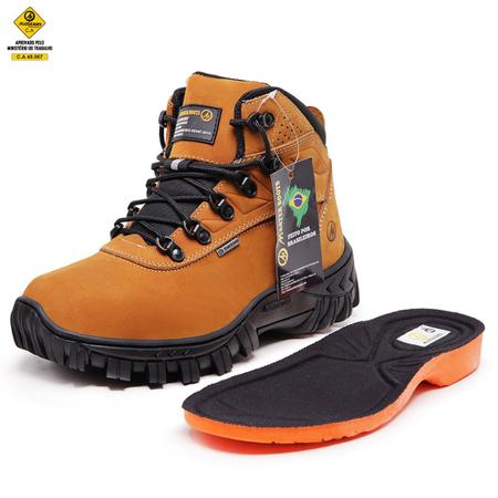 Coturno Bota Caterpillar PVC Cano Curto Preto Palmilha Anatômica Gel Preto