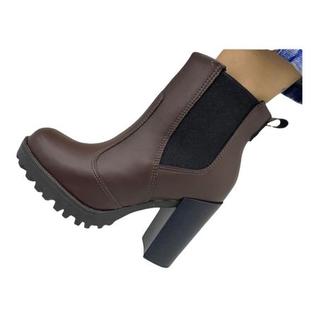 Bota Coturno Moleca Salto Grosso Casual 5325.100 Feminina