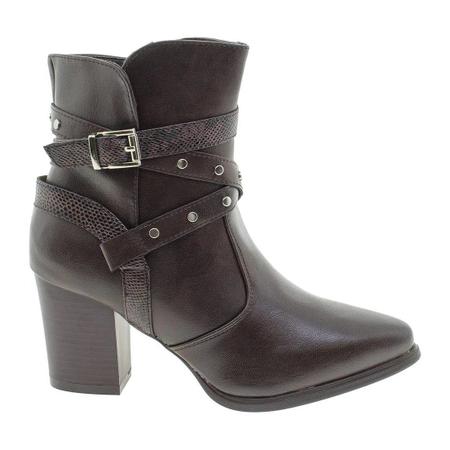 Bota mooncity hotsell zíper marrom